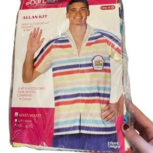 Barbie Allan Kit Costume NEW Large XL Men’s Ken Shirt Halloween